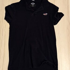 Hollister Black Polo Shirt
